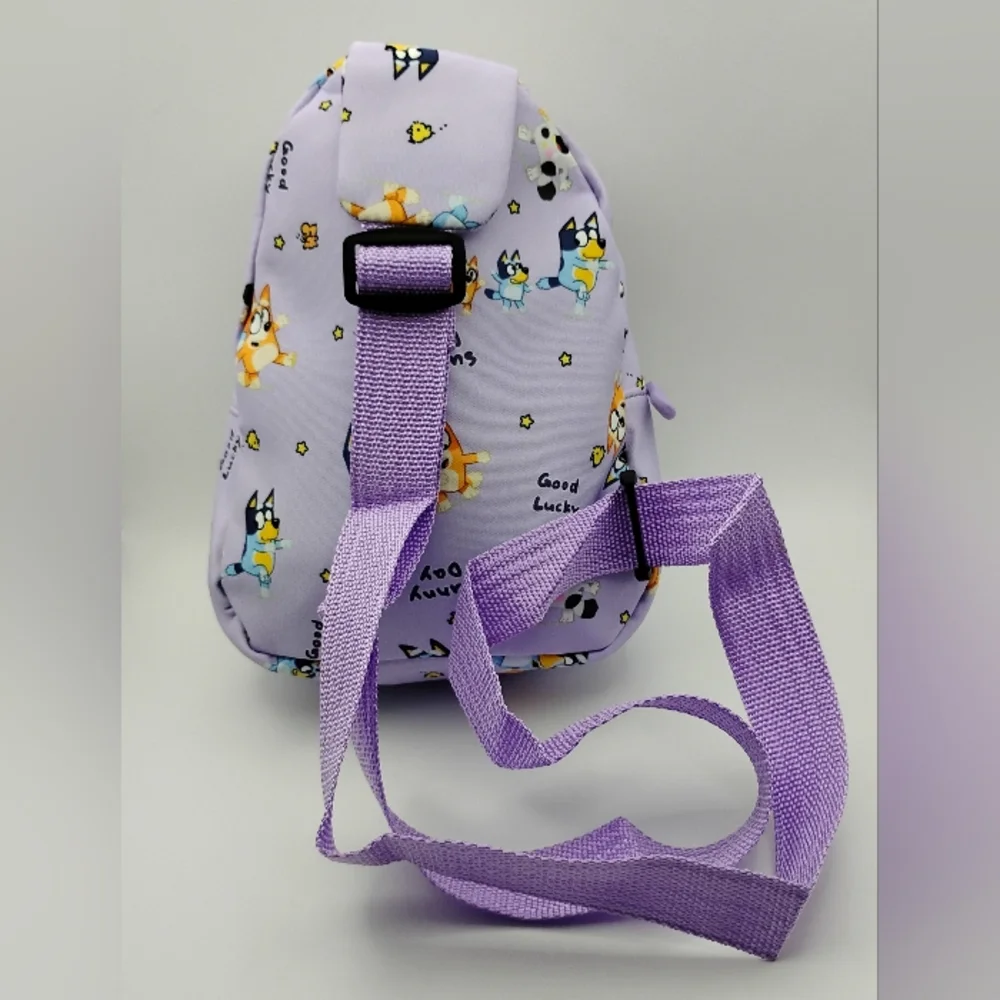 Bluey Purple Halloween Kids Chest/Crossbody Bookbag Good For Kids 🎁 - Picture 2 of 2